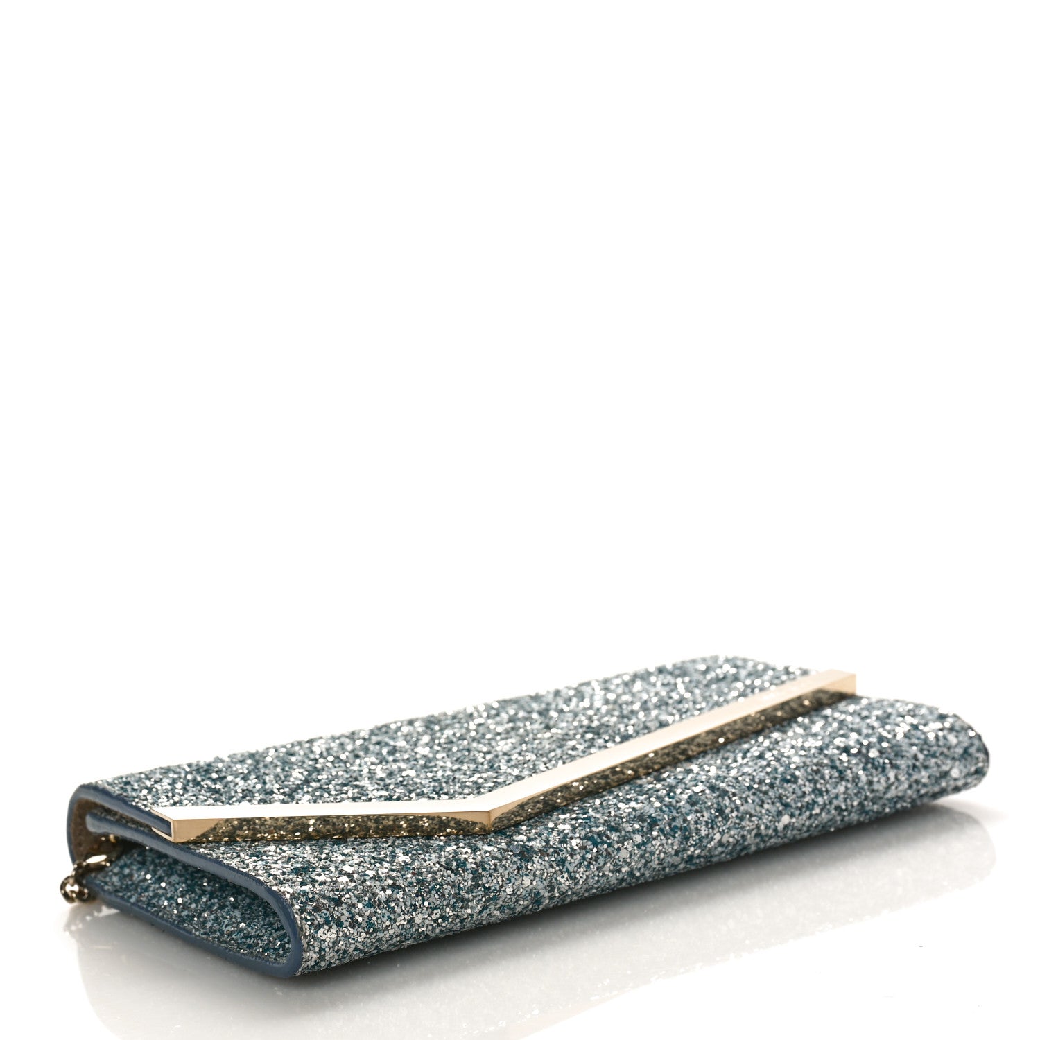 Jimmy Choo Glitter Emmie Clutch Silver 4 of 8