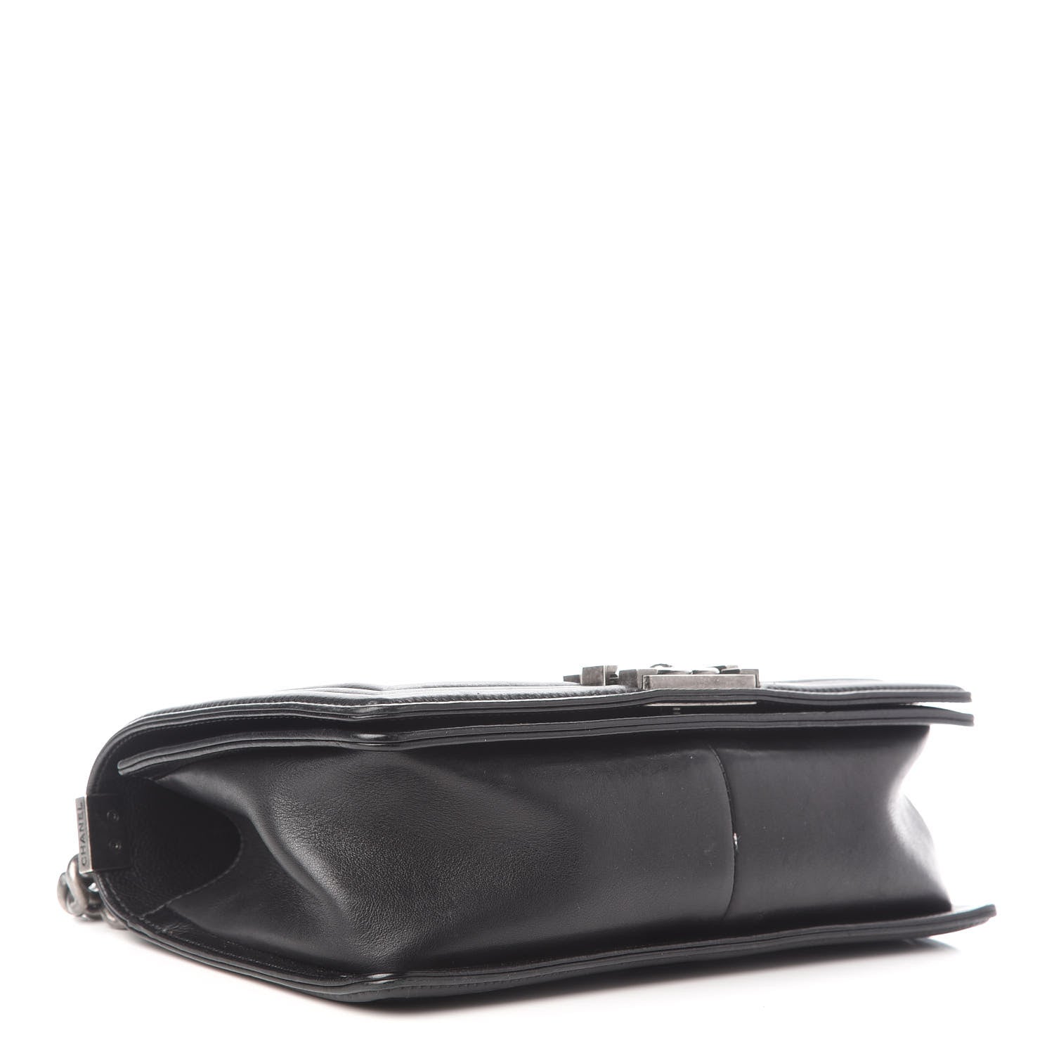 Chanel Calfskin Double Stitch Medium Boy Flap Black 4 of 11