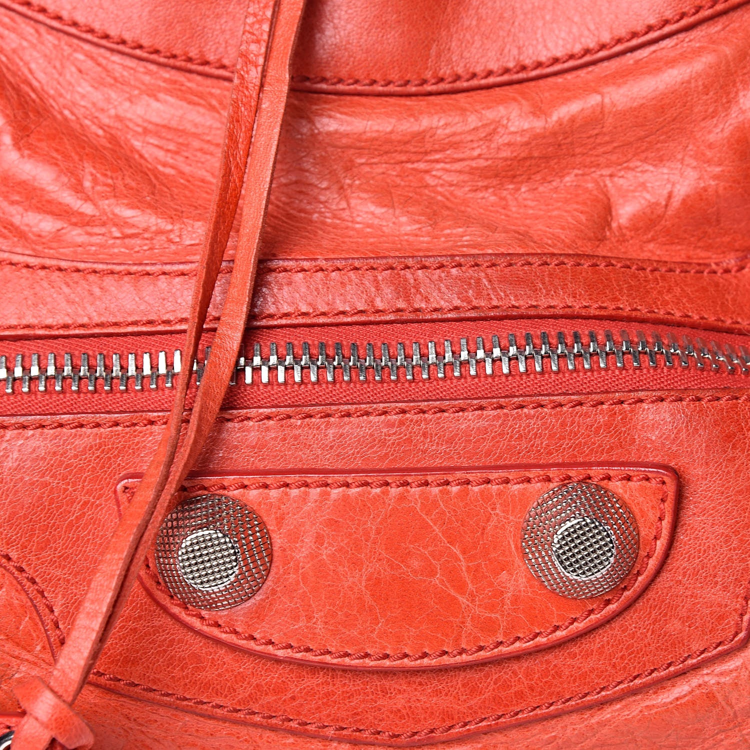 Balenciaga Chevre Giant 21 Silver Hardware City Tomate 11 of 24
