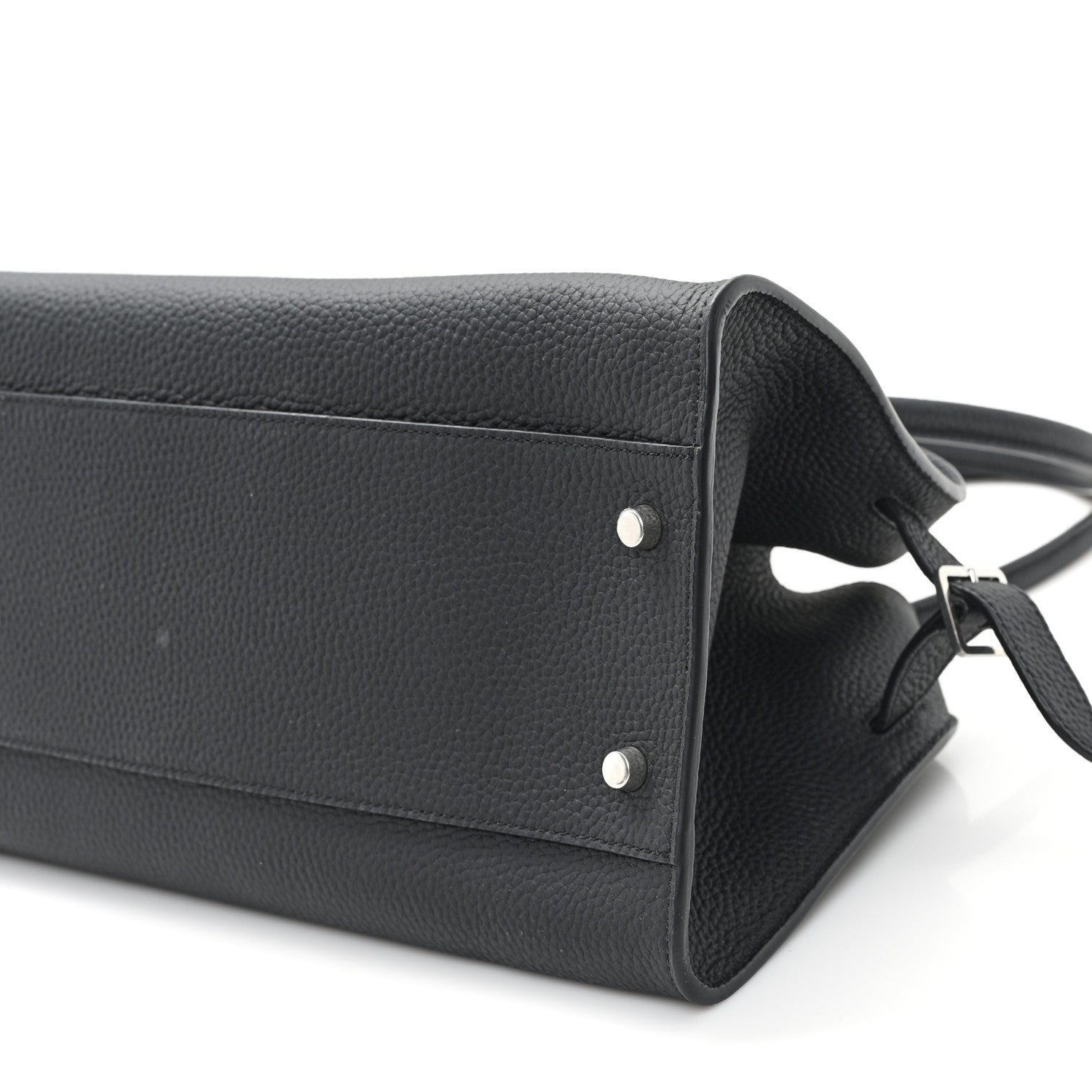 The Row Grained Calfskin EW Margaux 12 Black 9 of 9