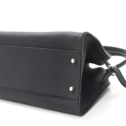 The Row Grained Calfskin EW Margaux 12 Black 9 of 9