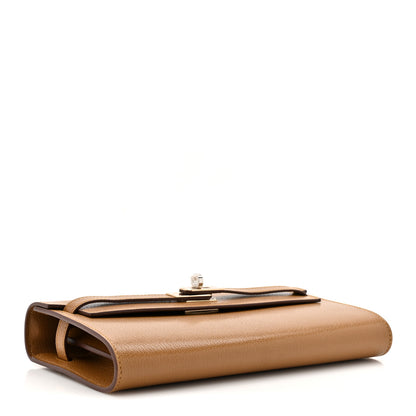 Hermes Chevre Chamkila Kelly Wallet To Go Caramel 4 of 11