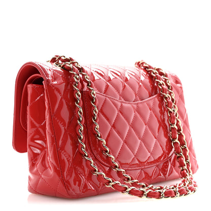 Chanel Patent Calfskin Quilted Medium Double Flap Red 3 of 10