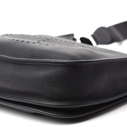 Hermes Taurillon Clemence Evelyne III PM Black 7 of 10