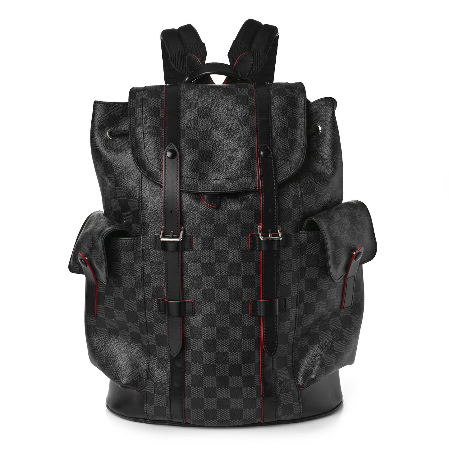 Damier Graphite Christopher PM Red