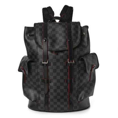 Louis Vuitton Damier Graphite Christopher PM Red 1 of 8