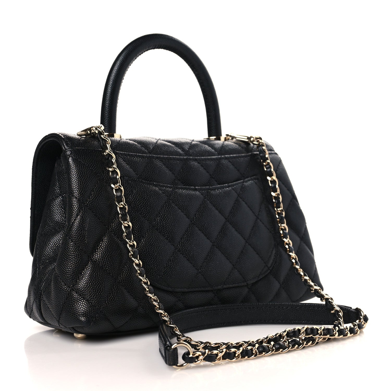 Chanel Caviar Quilted Mini Coco Handle Flap Black 3 of 9
