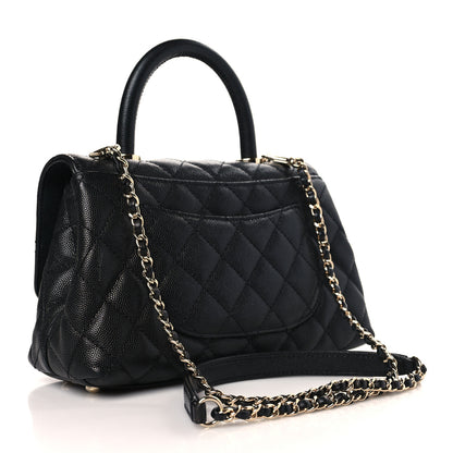 Chanel Caviar Quilted Mini Coco Handle Flap Black 3 of 9