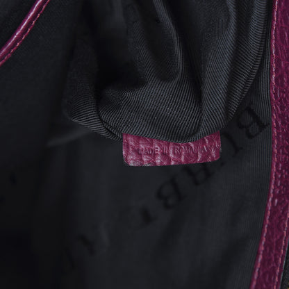 Burberry Heritage Grain Medium Woodbury Tote Dark Plum 7 of 10