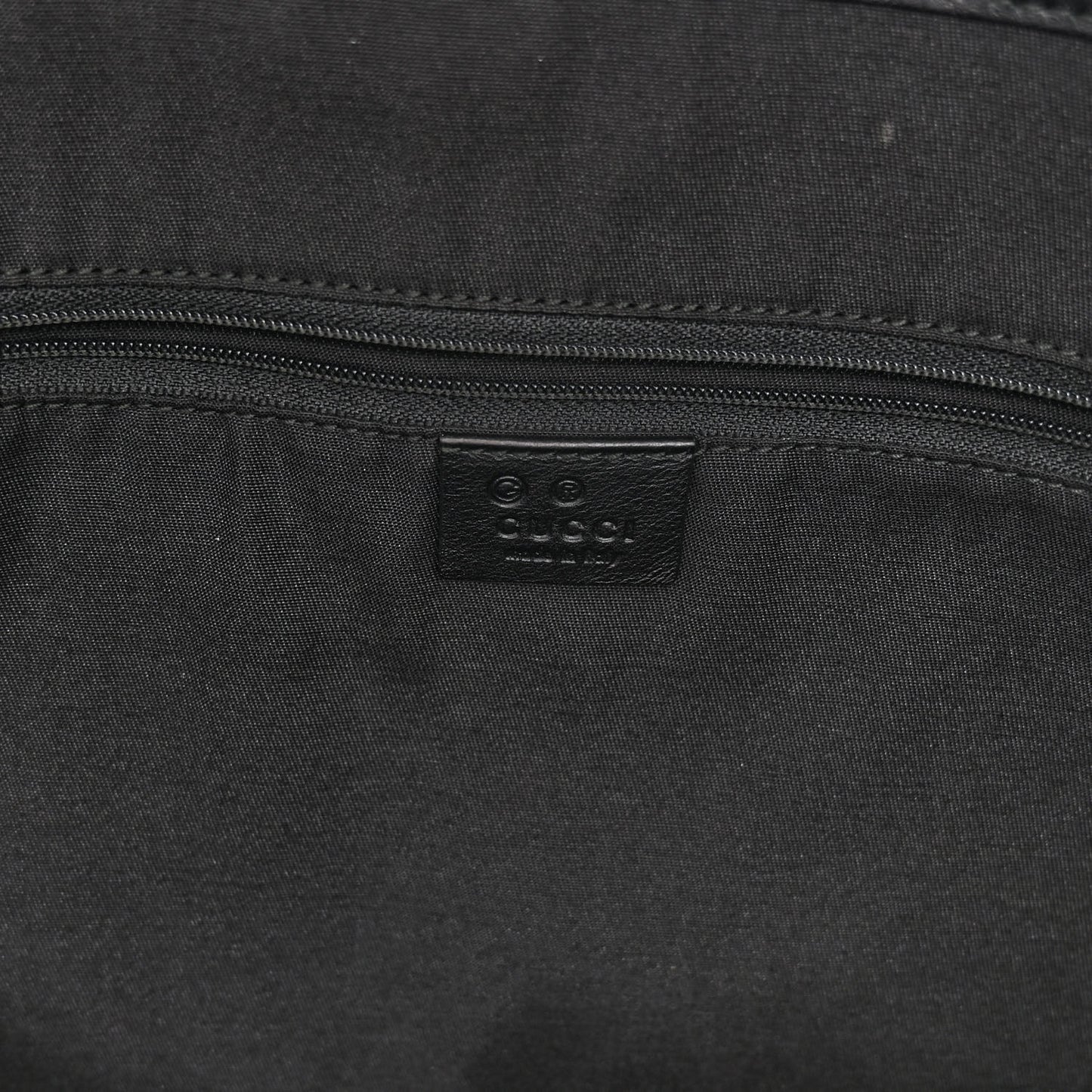 Metallic Monogram Large Tote Black