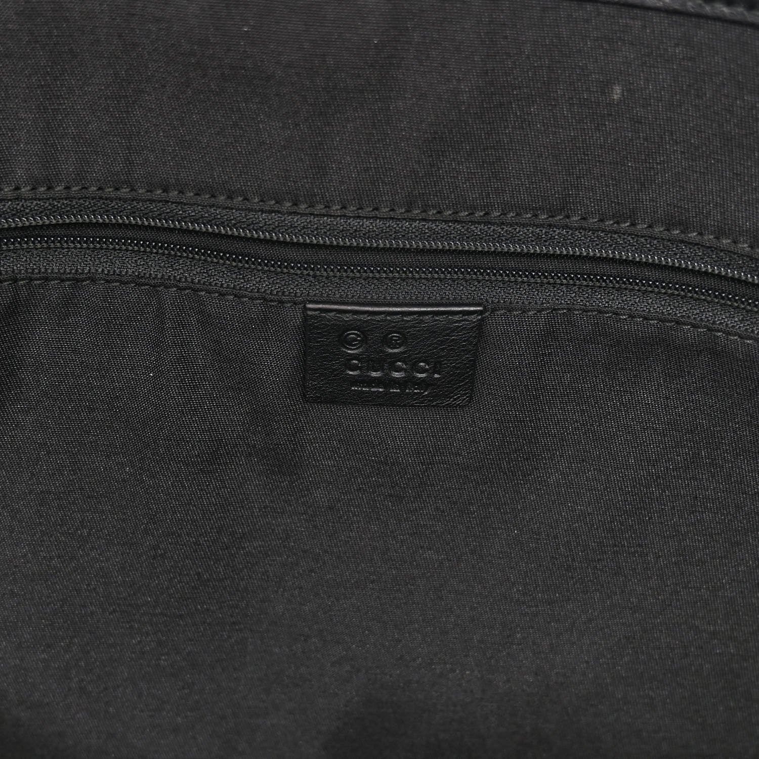 Gucci Metallic Monogram Large Tote Black 6 of 11