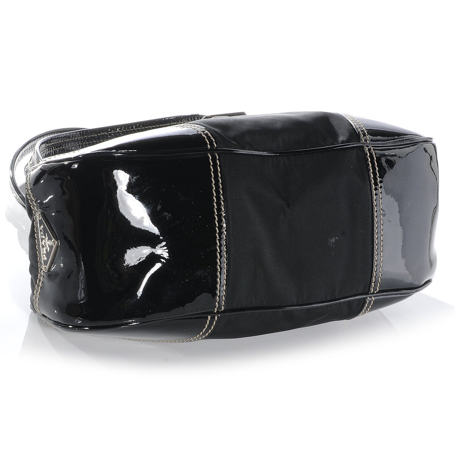 Prada Tessuto Nylon Shoulder Bag Black 4 of 9
