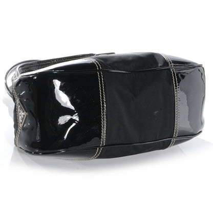 Prada Tessuto Nylon Shoulder Bag Black 4 of 9