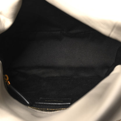 Saint Laurent Lambskin Quilted Small Loulou Puffer Monogram Chain Satchel Crema Soft 5 of 13