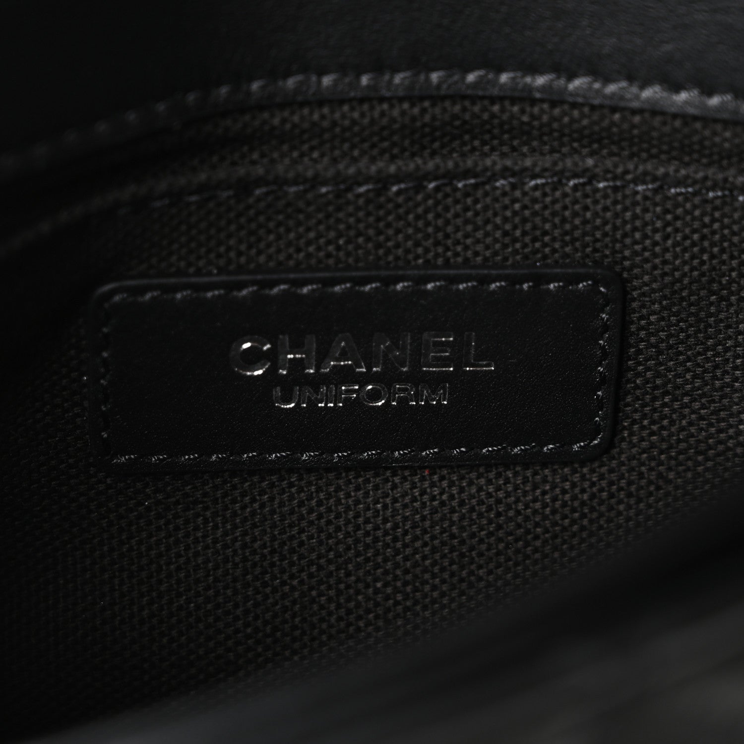 Chanel Calfskin Quilted CC Uniform Flap Belt Bag Black 6 of 10