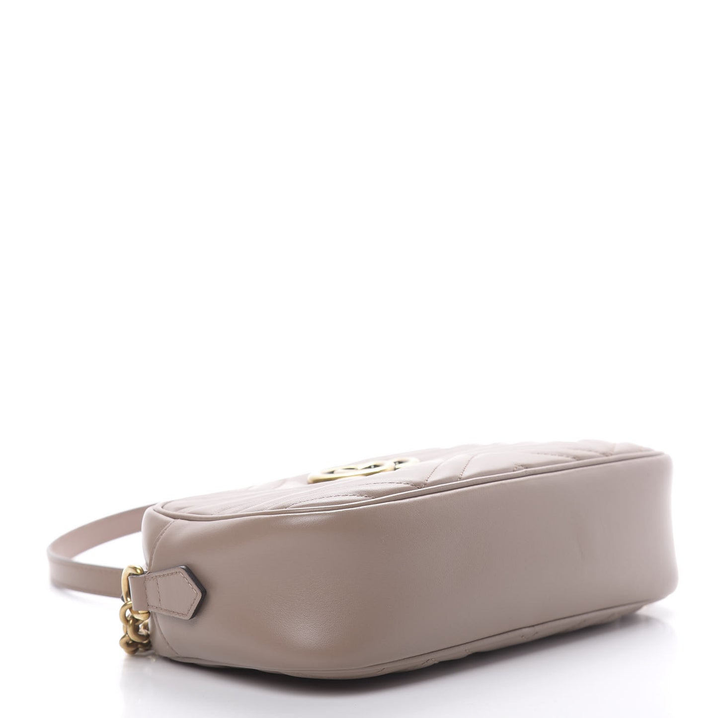 Calfskin Matelasse Small GG Marmont Chain Shoulder Bag Porcelain Rose