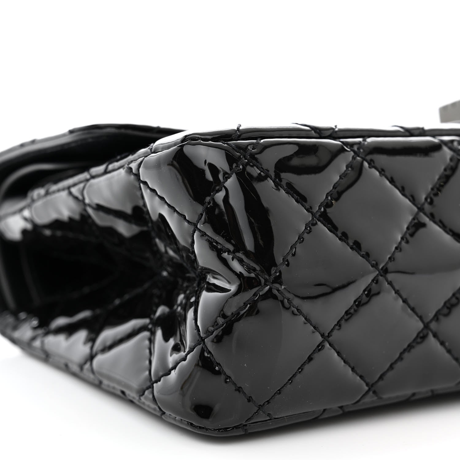 Chanel Patent Calfskin Quilted 2.55 Reissue 225 Flap So Black 9 of 12