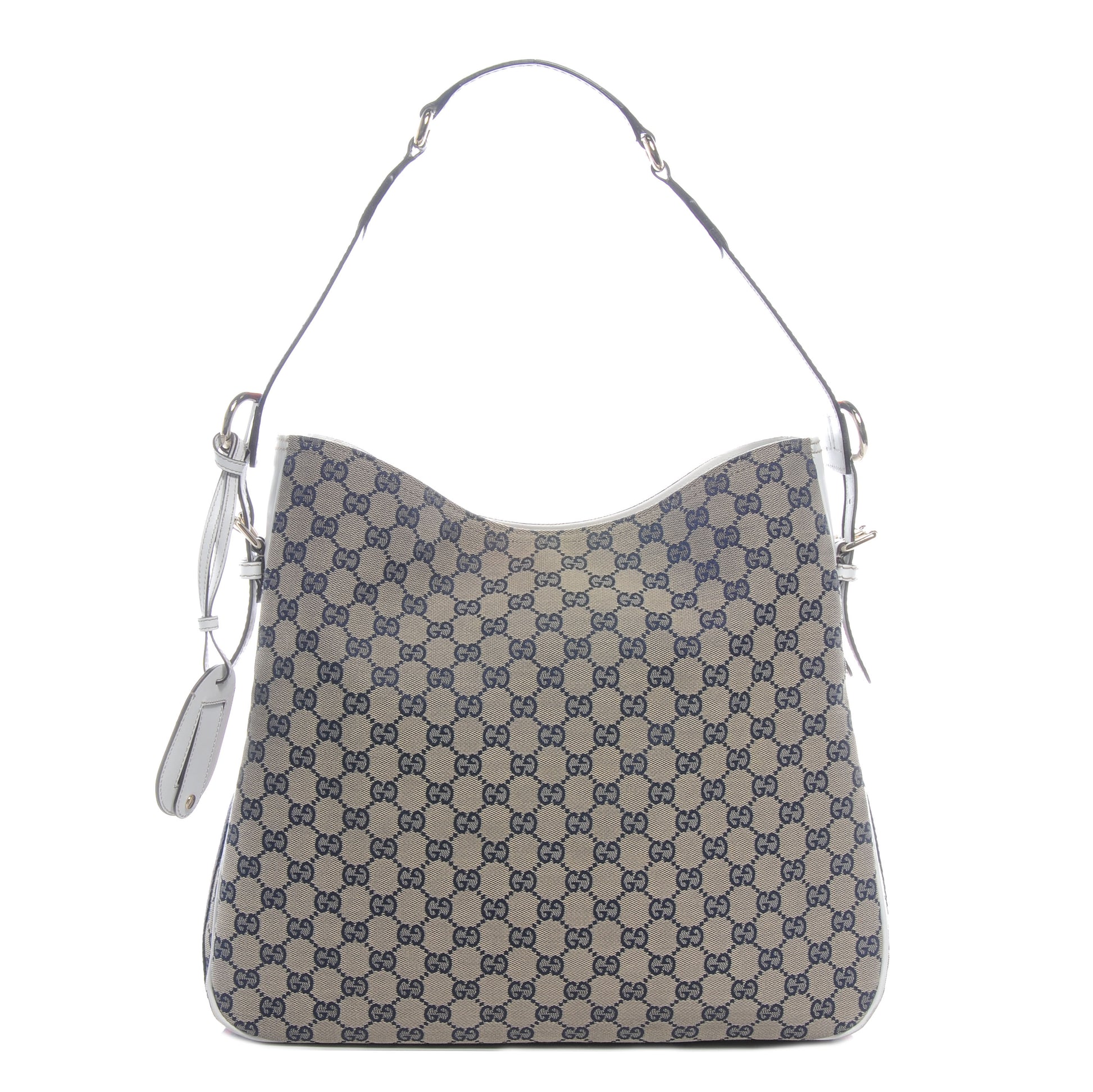 Gucci Monogram Medium Heritage Shoulder Bag Navy 1 of 7