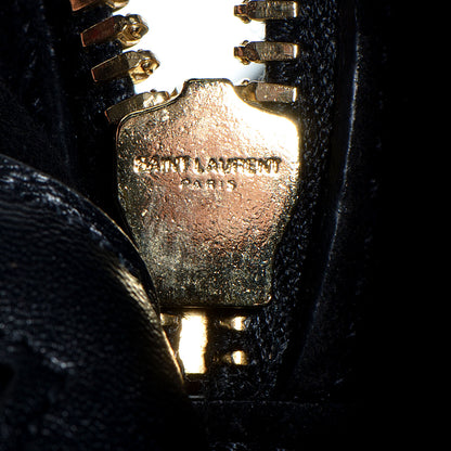 Saint Laurent Smooth Calfskin Medium Monogram Cabas Black 10 of 10