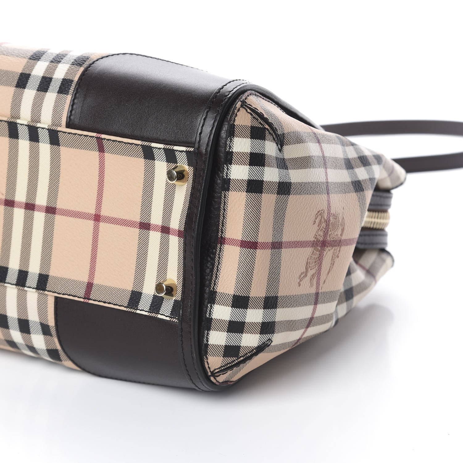 Burberry Haymarket Check Small Gladstone Chocolate 7 of 7