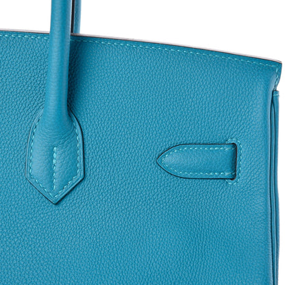 Hermes Togo Birkin 35 Turquoise 28 of 34