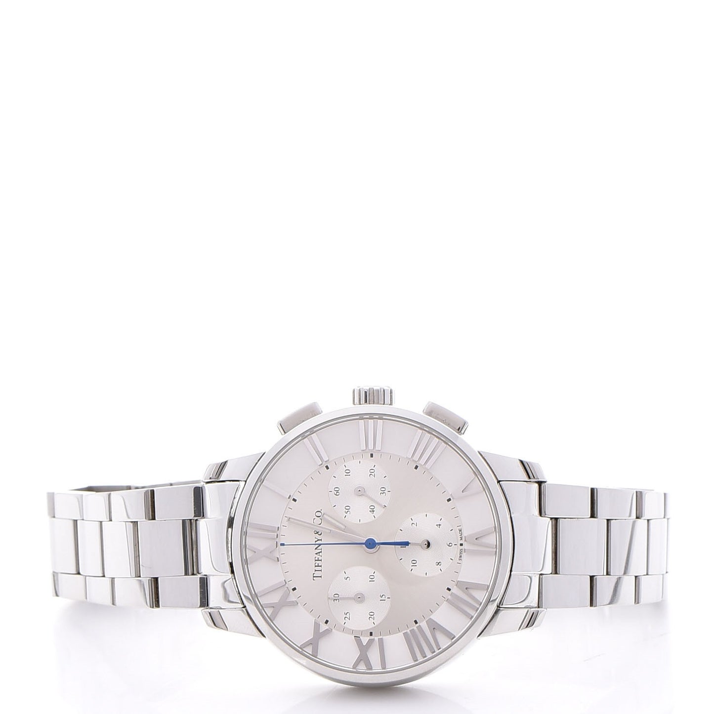 Stainless Steel 36mm Atlas Dome Chronograph Quartz Watch