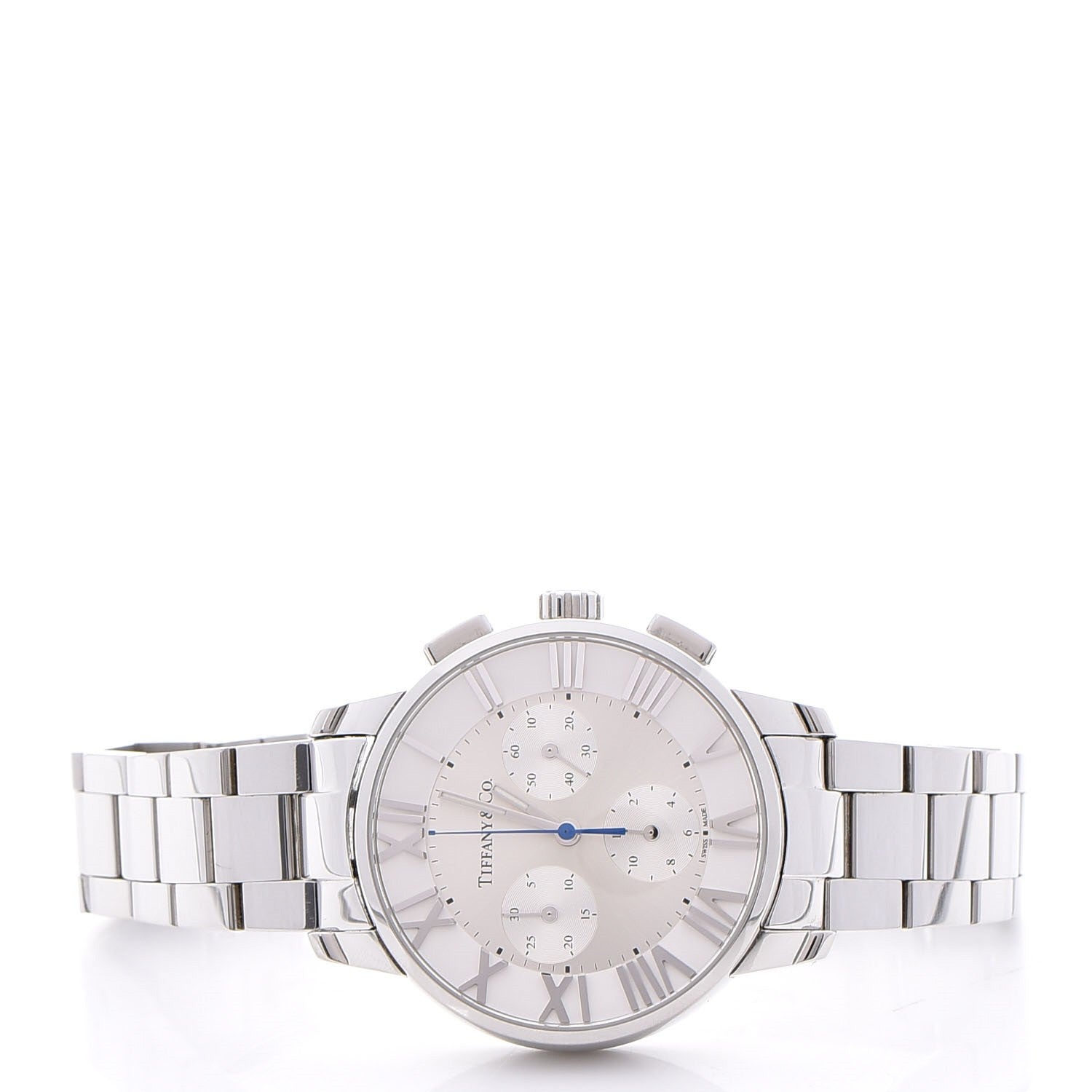 Tiffany Stainless Steel 36mm Atlas Dome Chronograph Quartz Watch 3 of 8