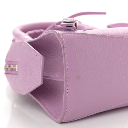 Balenciaga Grained Calfskin Neo Classic Silver Hardware Mini City Lilac 8 of 12