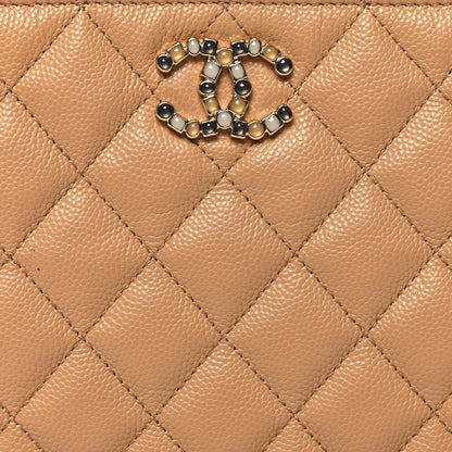 Chanel Caviar Quilted Coco Candy Small Cosmetic Case Beige 8 of 10