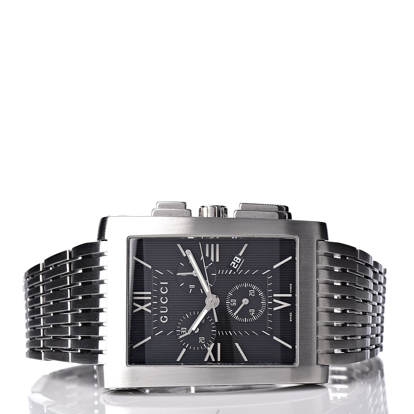 Stainless Steel 34mm 8600M G-Metro Chronograph Quartz Watch Black