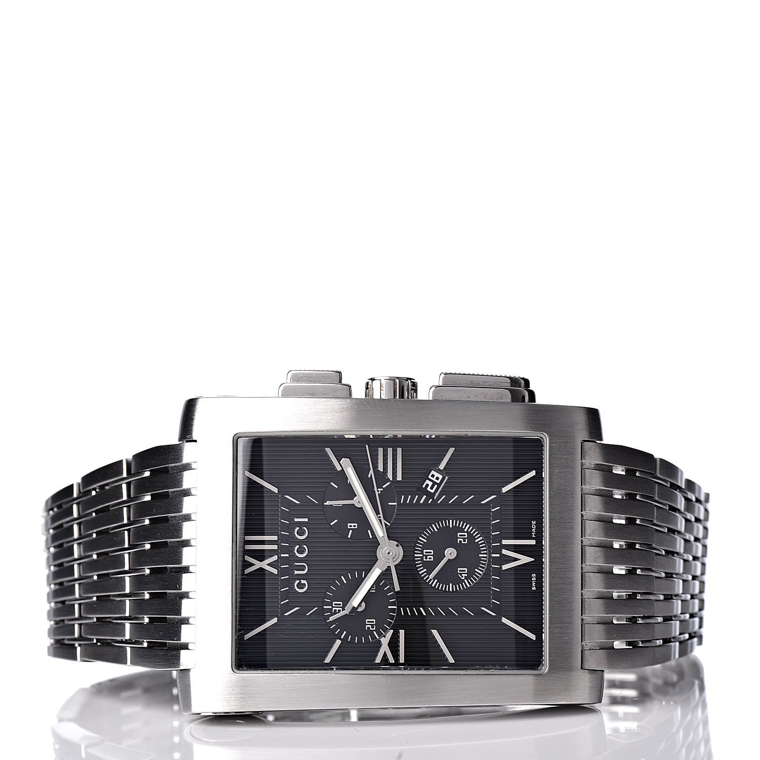 Gucci Stainless Steel 34mm 8600M G-Metro Chronograph Quartz Watch Black 3 of 6