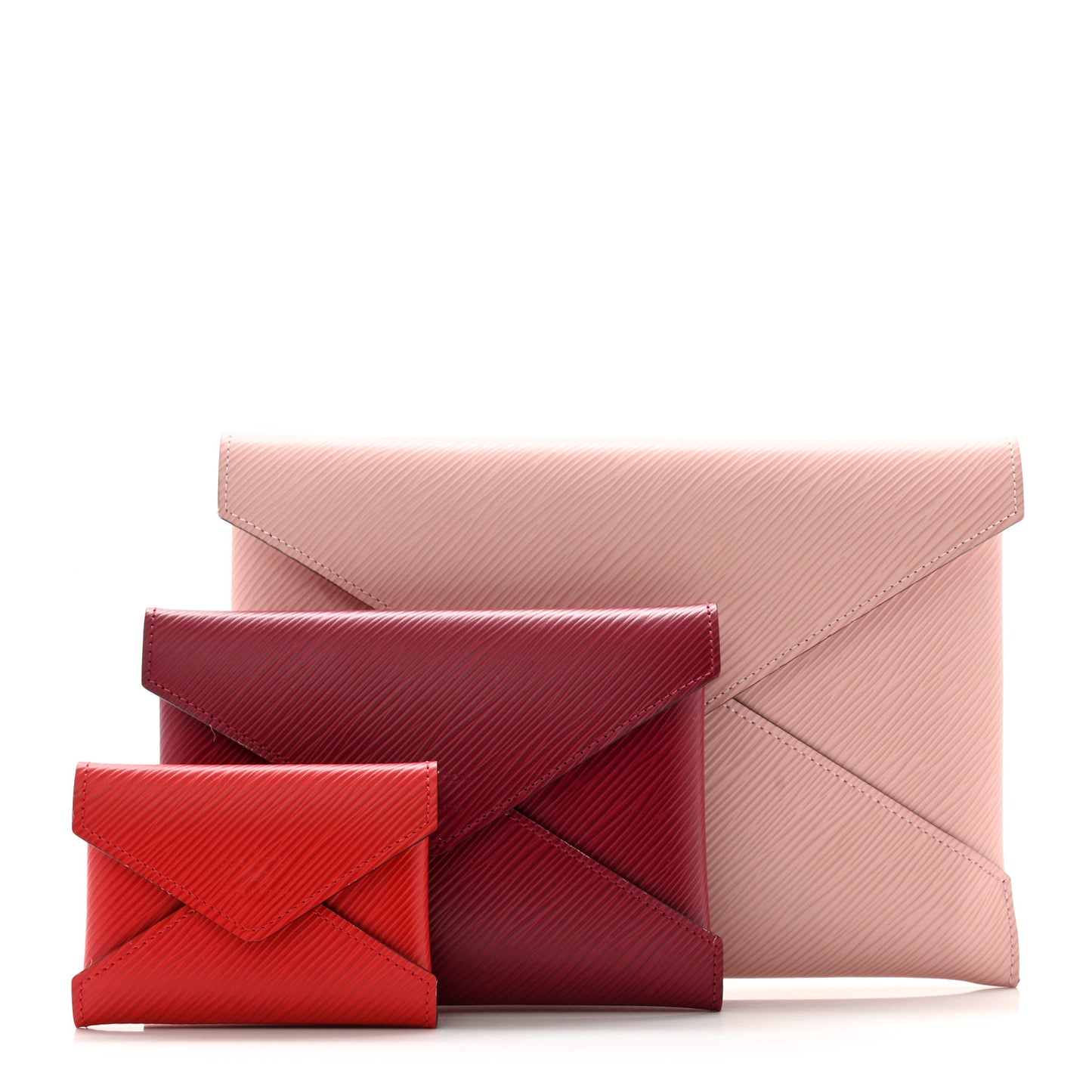 Epi Kirigami Pochette Set Rose Ballerine Fuchsia Coquelicot