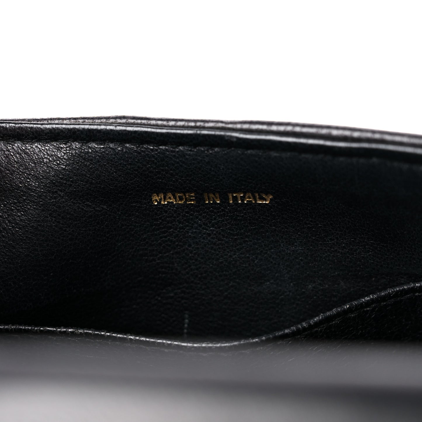 Lambskin Chevron Quilted Flap Shoulder Bag Black