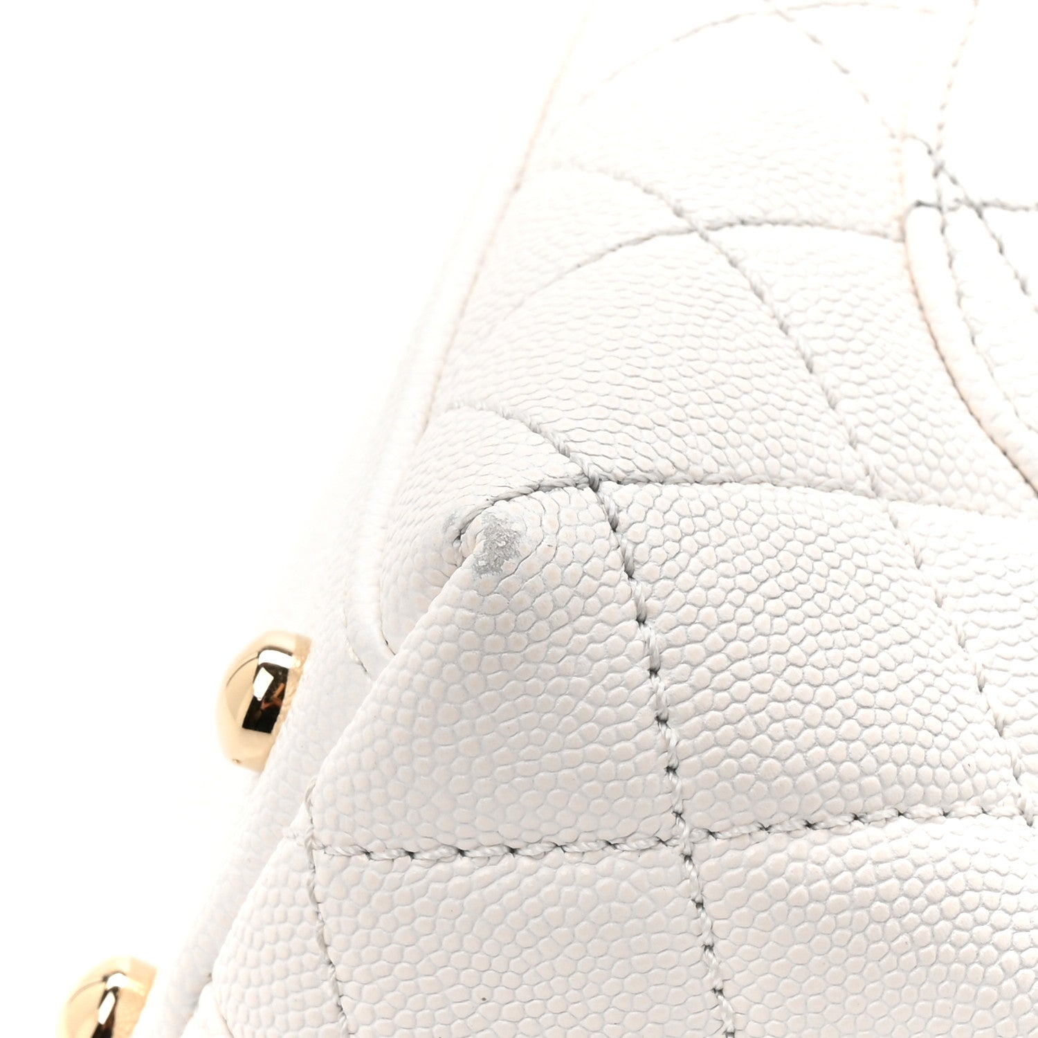 Chanel Caviar Quilted Extra Mini Coco Handle Flap White 14 of 14