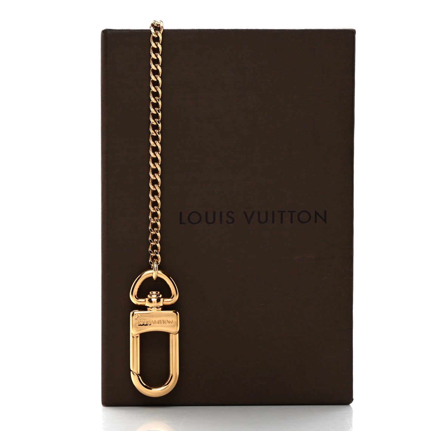 Metal Pochette Extender Key Ring Chain Gold