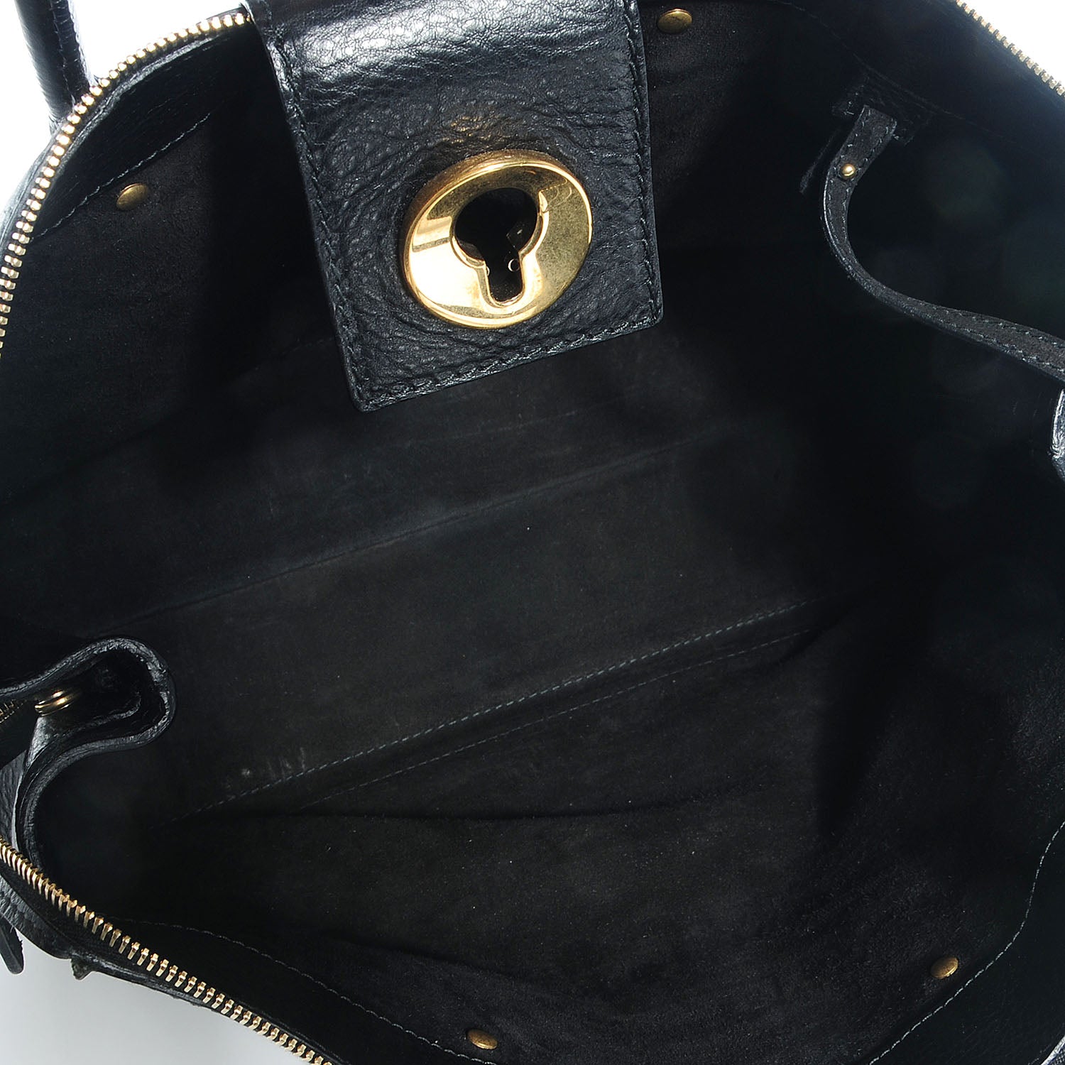Saint Laurent Calfskin Muse Two Cabas Black 5 of 8