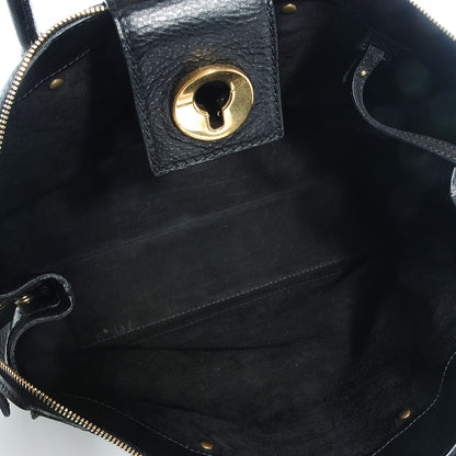 Saint Laurent Calfskin Muse Two Cabas Black 5 of 8