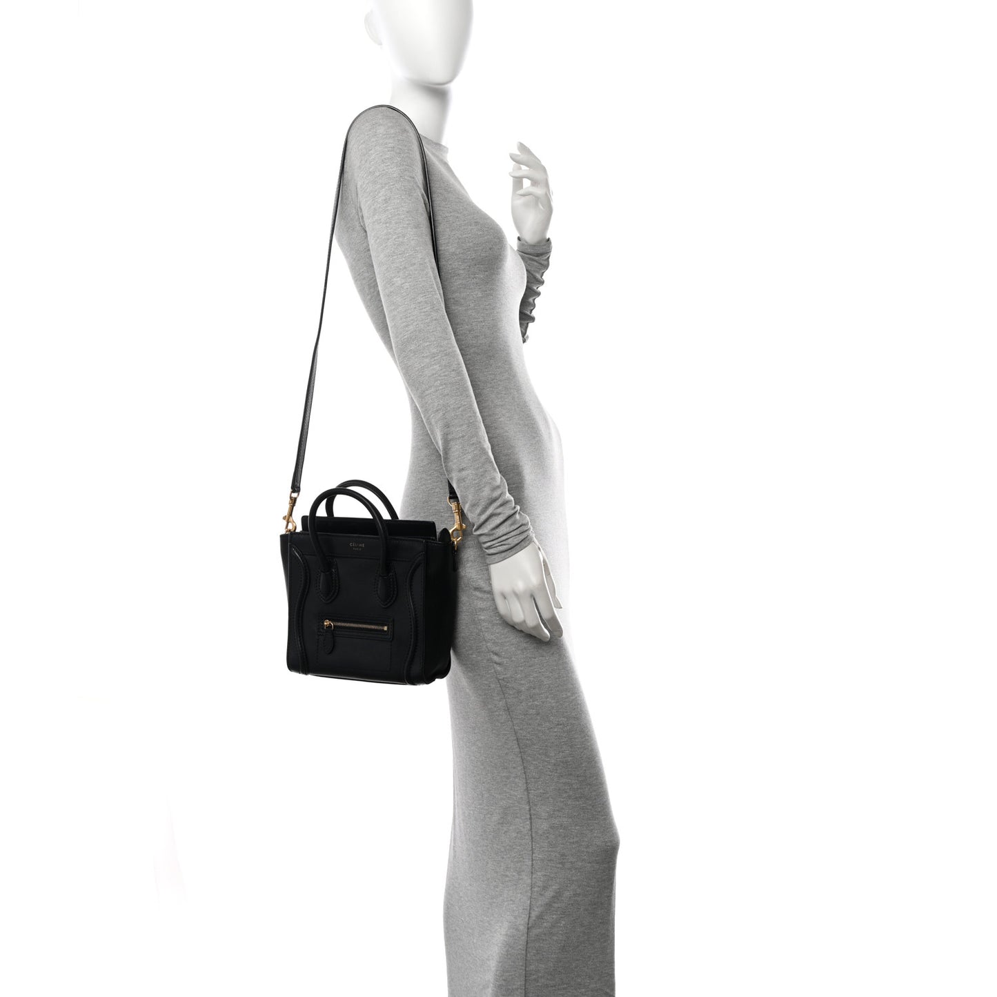 Smooth Calfskin Nano Luggage Black