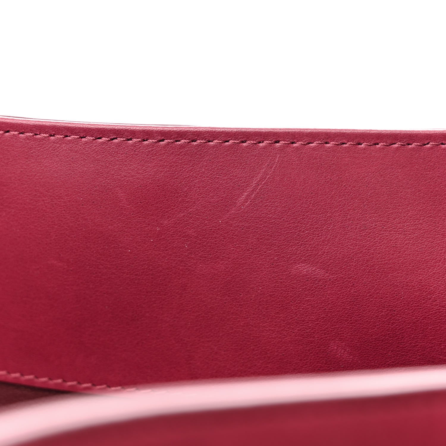 The Row Polished Saddle Calfskin Alexia Bag Amaranto 11 of 16