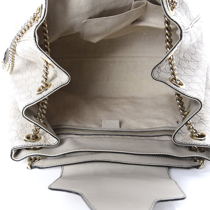 Gucci Guccissima Signature Medium Emily Shoulder Bag Mystic White 5 of 20