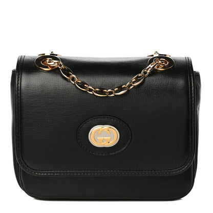 Gucci Azalea Calfskin Mini Marina Chain Shoulder Bag Black 1 of 12