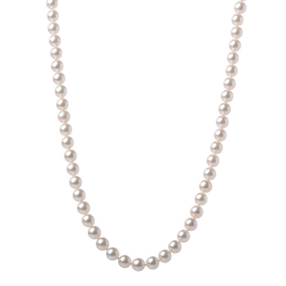 Mikimoto 18K Yellow Gold Akoya Pearl 6mm Strand Necklace 18 1 of 5