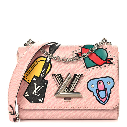 Louis Vuitton Epi Travel Stickers Twist Shoulder Bag Rose Ballerine 1 of 9