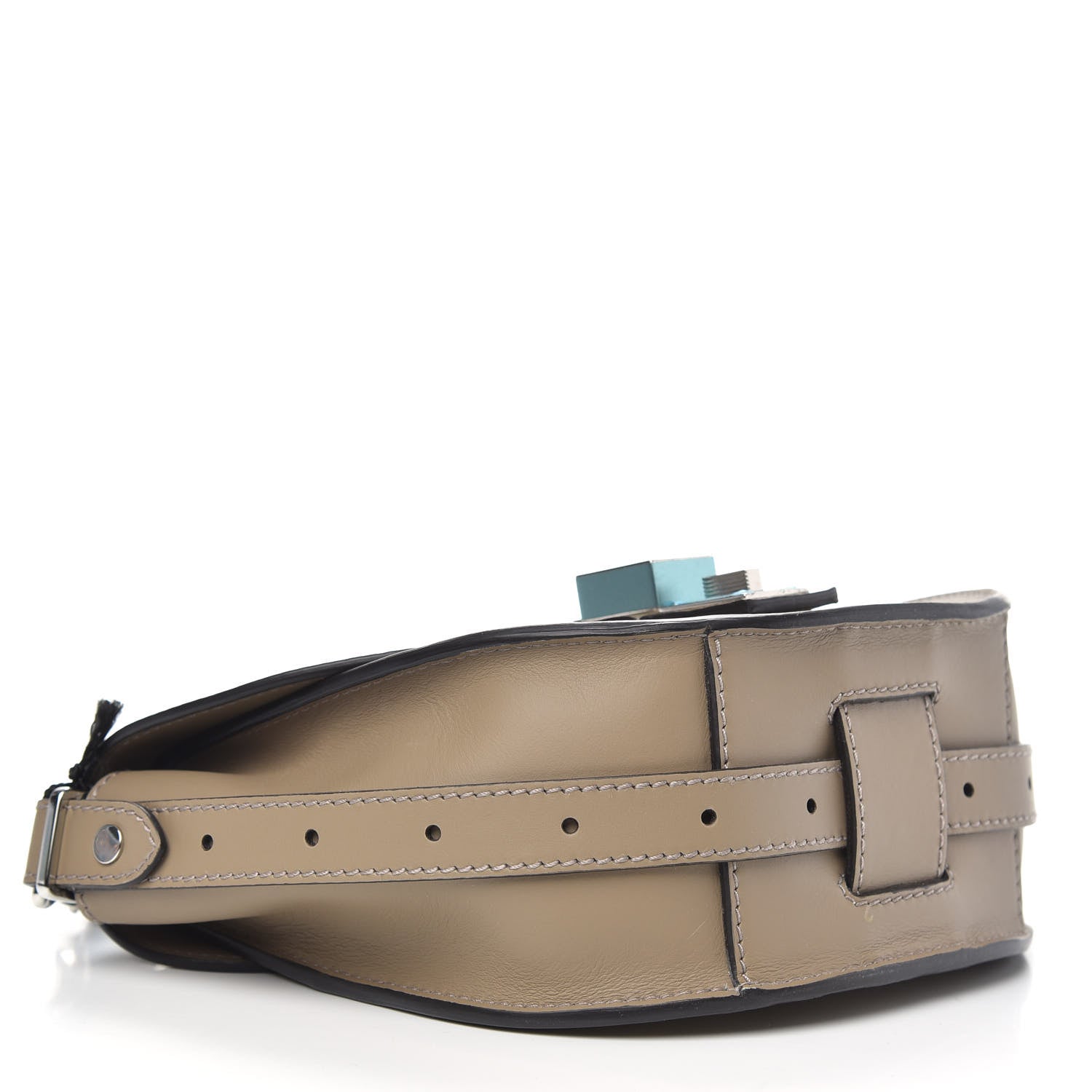 Proenza Schouler Calfskin PS11 Small Saddle Bag Light Taupe 4 of 9