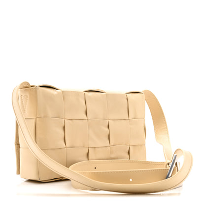 Bottega Veneta Paper Calfskin Maxi Intrecciato Cassette Crossbody Bag Porridge 3 of 13