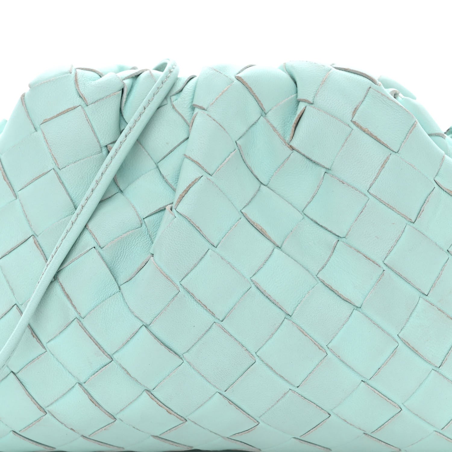 Bottega Veneta Nappa Intrecciato The Mini Pouch Topazio Silver 10 of 13