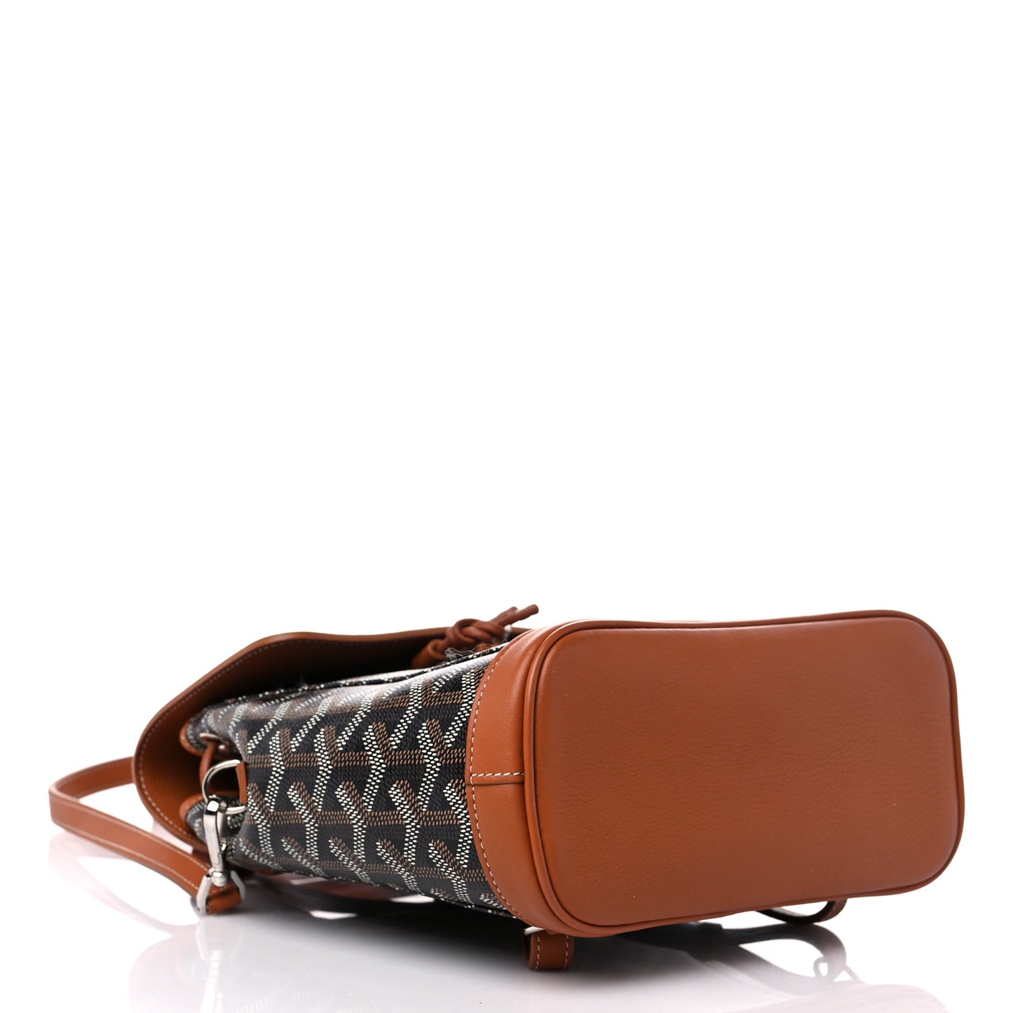 Goyardine Calfskin Mini Alpin Backpack Black Gold