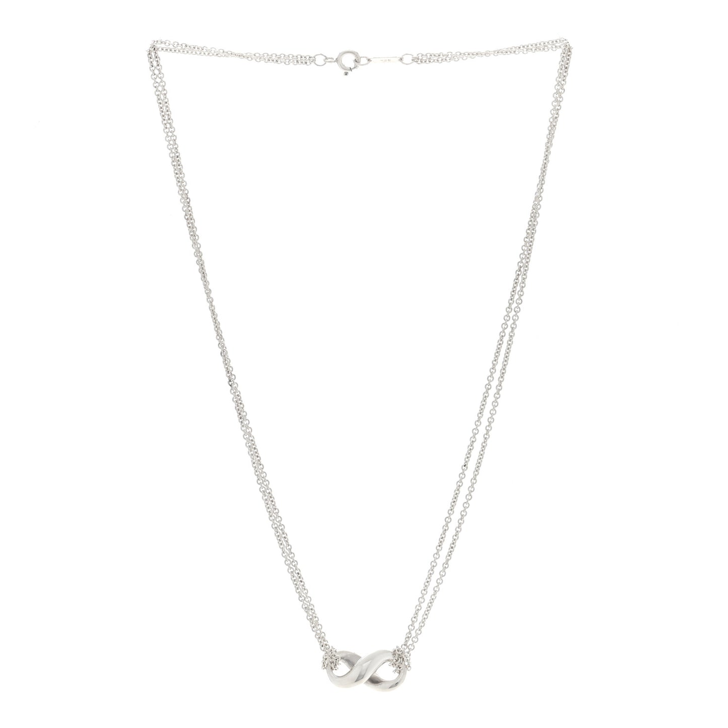 Sterling Silver Figure 8 Pendant Necklace