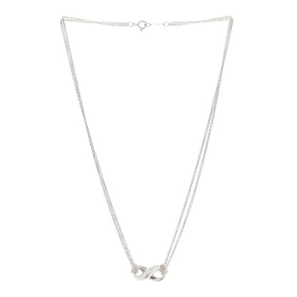 Tiffany Sterling Silver Figure 8 Pendant Necklace 2 of 4