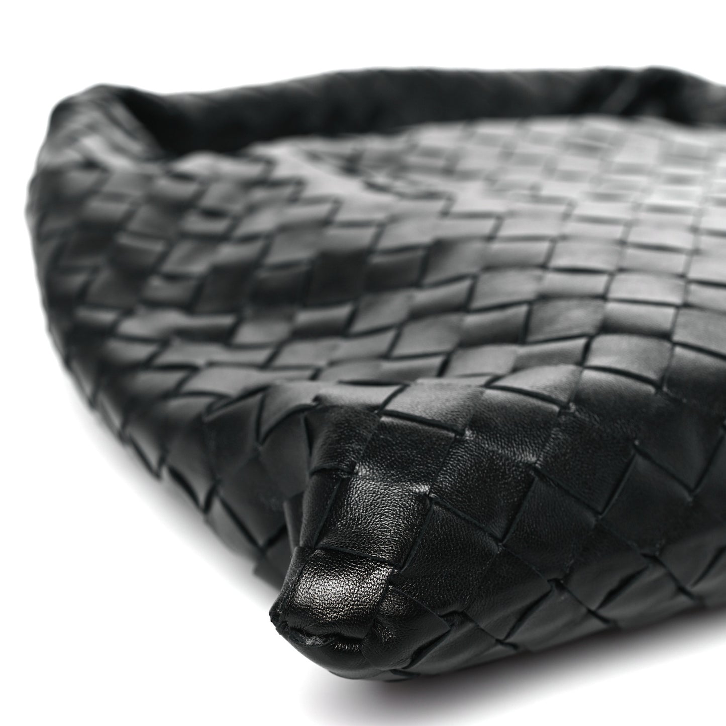 Calfskin Intrecciato Small Hop Black